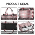 thumbnail image 4 of Large Capacity Tote Bag,Red Black White Checkered Pattern Handbag Fashion Luxury Tote Bag,15.7"x13"x 5.1" Inches,Laptop Compatible, 4 of 6