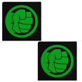 thumbnail image 3 of Toallas de mano de Hulk para baño, toallas faciales de algodón suaves y absorbentes para spa, baño, gimnasio, cocina, juego de toallas de mano decorativas a cuadros, 2 piezas, 3 of 6