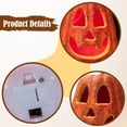 thumbnail image 6 of LED Pumpkin Lamp Light Up Figurine Halloween Decor Large 9.45 Inch Centerpiece for Indoor Outdoor Yard Garden, 6 of 9