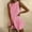 Pink, variant on Women's Casual Tennis Dress ? Summer Sleeveless Casual Tennis Dress with Printed Loose Beach Style Green S