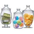 thumbnail image 2 of Tarros acrílicos Amazing Abby Keep Apothecary Jars (juego de 3 piezas), 2 of 6
