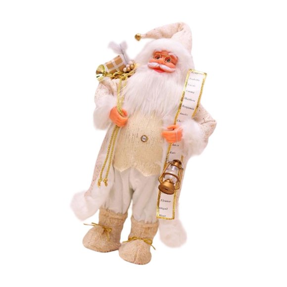 Santa Claus Figurine Decoration Collectibles for Decoration Collectibles Bathroom Fireplace New Year