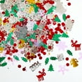 thumbnail image 2 of MXTPOV Christmas Glitter Table Decor, Party Scatter Confetti, Red Green Golden Christmas Confetti Sprinkles Snowflake Santa Elk for Party Christmas Decor, 2 of 2