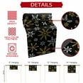 thumbnail image 6 of Burlap Table Runner 36 Inches Long,Golden Snowflakes Merry Christmas Non-Slip Kitchen Table Runners for Dining Room Everyday Use Party Table Decorations Winter Snowflake Seamless Black, 6 of 9