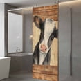 thumbnail image 3 of Farmhouse Cow Window Privacy Film, Country Vintage Animals Wooden Grain Static Cling UV Sun Blocking Heat Control Window Tint Day and Night, Non-Adhesive One Way Windows Privacy Cover 29.5''x78.7'', 3 of 7