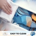 thumbnail image 5 of Spring Floral Kitchen Rugs Sets of 2, Blue Flowers kitchen Rug Non Slip Washable, Memory Foam Kitchen Floor Mat Waterproof, 5 of 6