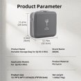 thumbnail image 2 of Peggybuy For DJI RS 4 Mini Carrying Case PU Portable Storage Bag Shockproof Anti-Scratch, 2 of 9
