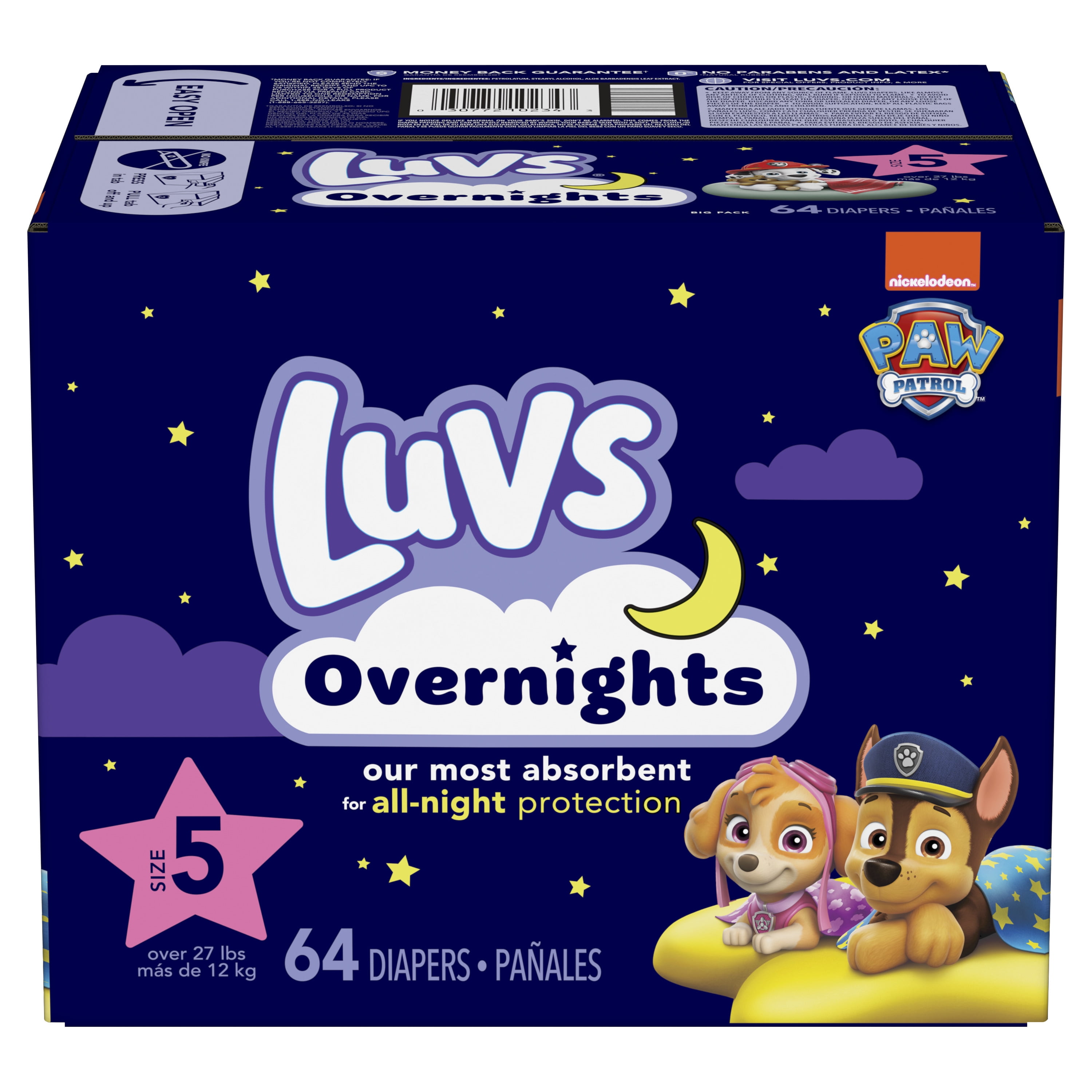 Luvs Overnights Diapers Size 5, 64 Count (Select for More Options)