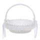 thumbnail image 1 of Glinting Flower Girl Basket Set Flowers Romantic Design Wedding Flower Baskets White Flower Basket Ceremony Party Suppli, 1 of 4
