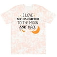 thumbnail image 3 of Inktastic I Love My Daughter to the Moon and Back T-Shirt, 3 of 5