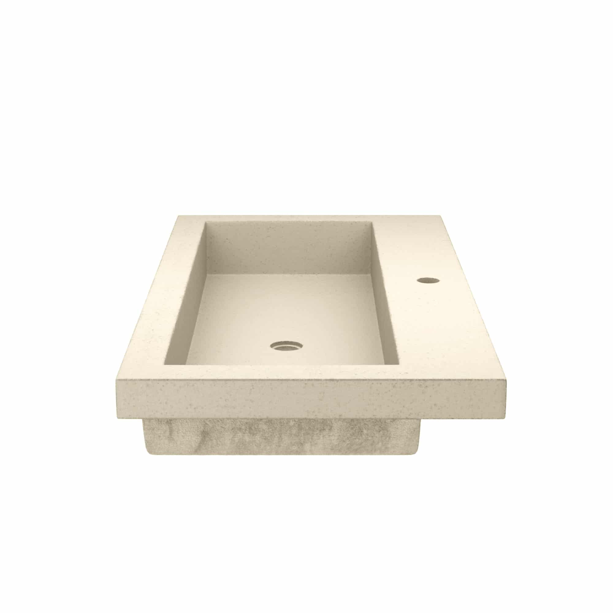 Native Trails NSL3619-O Nativestone 36" Rectangular Concrete Drop In Bathroom Sink - Ocean