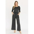 thumbnail image 3 of Eloges Women's 3/4 Sleeve Tie-Back Jumpsuit, 3 of 7