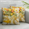 thumbnail image 3 of JEUXUS Hello Pillow Covers Tulip Market Pillows Decorative Throw Pillows Farmhouse Decor for Couch Sofa, 3 of 5