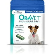 OraVet Dental Hygiene Chews for Dogs, 14 Count (Pack of 1)