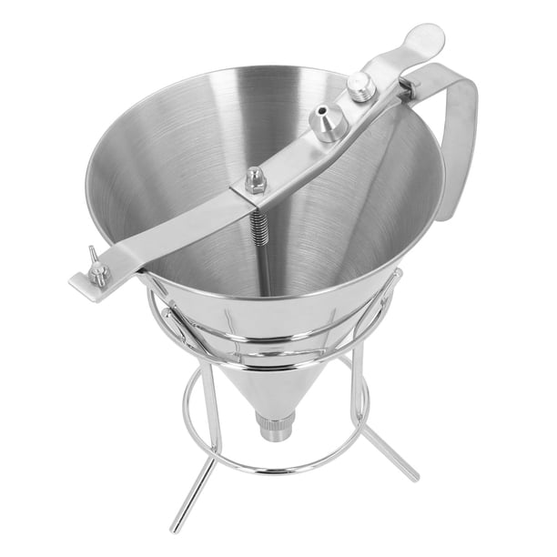 Embudo de confitería ANGGREK Acero inoxidable Dispensador Profesional Preciso de Masa Para panqueques