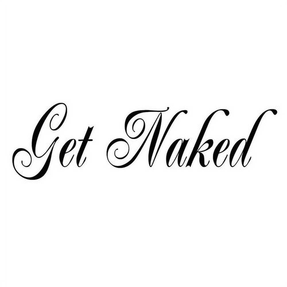 VWAQ Get Naked Vinyl Wall Decal