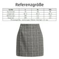 thumbnail image 5 of 1PCS High Waist Plaid Skirt-Light Coffee Checkered-L, 5 of 5