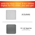 Restored Ninja SP100 Foodi 1800 Watts Digital Air Fry Oven in Black and