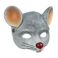 thumbnail image 4 of STARTIST 3D Rats Half Face Costume Cosplay Face , Masquerade Facial Rat Light Gray, 4 of 9