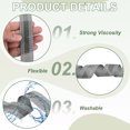 thumbnail image 3 of Uxcell Iron-on Instant Hem Tape, No Sew Hemming Tape for Pants Washable Hem Adhesive Strips Grey 1 22 Yard, 3 of 7