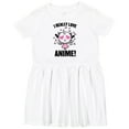 thumbnail image 3 of Inktastic I Really Love Anime with Cute Anime Cat and Hearts Girls Toddler Dress, 3 of 5