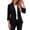Black, variant on Womens Blazer Plus Size Stretch 3/4 Sleeve Women's Casual Fashion Flared Colorful Three-Quarter Sleeve Buttoned Pocket Jacket Pink S