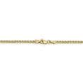 thumbnail image 4 of 14K Yellow Gold 1.8mm Solid Diamond Cut Spiga Chain 24 Inch, 4 of 5