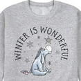 thumbnail image 3 of Disney Winnie The Pooh - Eeyore Winter Is Wonderful Christmas - Men's Crew Neck Fleece Pullover, 3 of 5