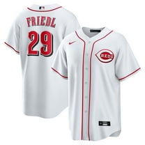 Men's Nike TJ Friedl White Cincinnati Reds Home Replica Jersey
