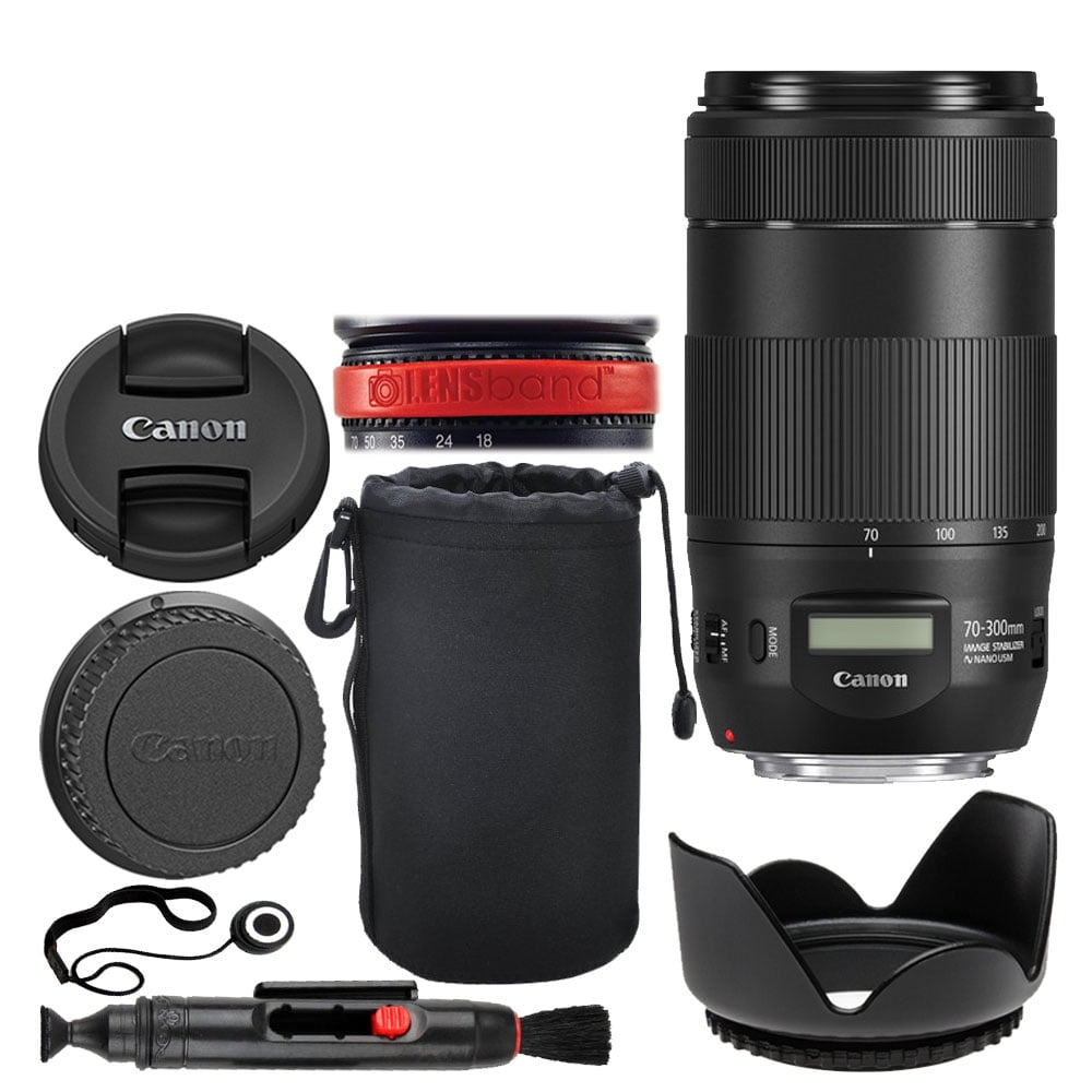 Canon Ef 70 300mm F 4 5 6 Is Ii Usm Lens Lens Pouch Lens Hood Lens Band Walmart Com Walmart Com