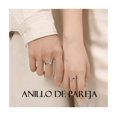 thumbnail image 2 of 2anillos De Astronauta Pareja Aleación Y 2pulseras Ajustable Plateado, 2 of 4