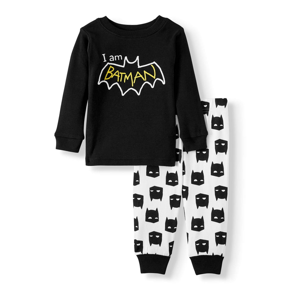 Batman Batman Baby Boy Long Sleeve Cotton Snug Fit Pajamas 2 Piece