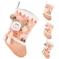 thumbnail image 2 of Christmas Stocking 3D Festive Decorative Cute Xmas Hanging Sock Holiday Stocking, 2 of 10