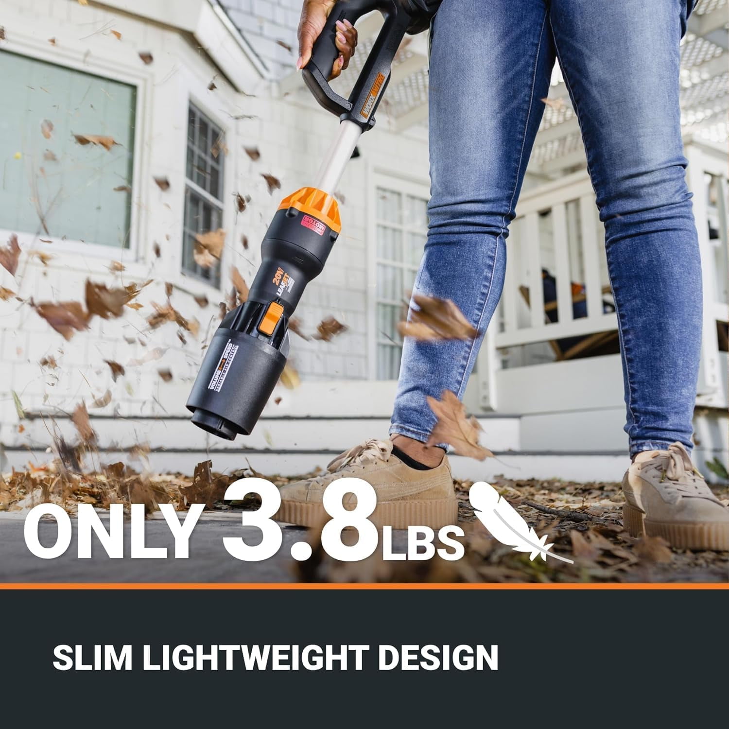Worx WG543.9 20V Power Share LEAFJET Cordless Leaf Blower with Brushless Motor - TOOL ONLY