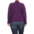 thumbnail image 4 of Women's Plus Size Long Sleeve Open Front Blazer for Office and Casual Wear, 4 of 6