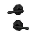 thumbnail image 2 of Schlage Fc172-Dmp-Rwd Custom Dempsey Non-Turning Two-Sided Dummy Door Lever Set - Black, 2 of 7