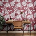 thumbnail image 3 of S4Sassy Peel & Stick Vinyl Wallpaper, Bold Monochrome Bloom Wallpaper Contact Paper Waterproof - Brown, 25"X 60", Textured Finish, Removable Wall Covering For Home Decor In Bedrooms, Cabinets, 3 of 9