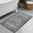 thumbnail image 5 of Washable Vintage Kitchen Mat 31"x20" Non Slip Soft Plush Low Profile Kitchen Rug, Distressed Medallion Oriental Style Sink Mat for Laundry Room Bedroom Office, 5 of 6
