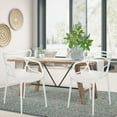 thumbnail image 1 of Master Style Plastic Chair Modern Mid Century, Indoor Outdoor Chair Patio Chair Kitchen Chair 18 Inch Seat Height Restaurant Chair Plastic Stackable Chair Side Bar Chair in Black Set 2, 1 of 4