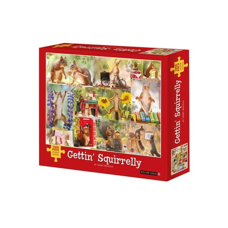 UPC: 0709786059683 | Willow Creek Press Gettin Squirrelly 1000-Piece Puzzle