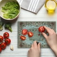 thumbnail image 4 of Casino Cutting Board, Lucky Gambling Cards on Grunge Wooden and Brick Look Backdrop, Decorative Tempered Glass Cutting and Serving Board, in 3 Sizes, by Ambesonne, 4 of 5