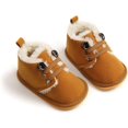 thumbnail image 4 of XINQIHANG Baby Booties Newborn Infant Unisex Velvet Rubber Anit-Slip Sole Shoes, 4 of 6