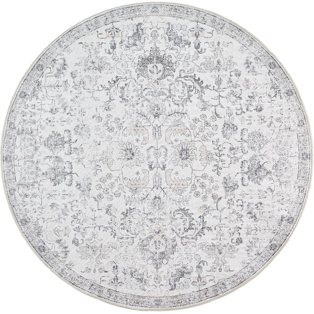 Area Rug x Vintage Rug Indoor Washable Rug Retro Accent Rug Distressed Carpet Multi Floral Print Country Boho Rug Non Slip Kitchen Bedroom Living Room Dining Room Office