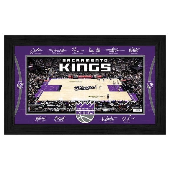 Highland Mint  Sacramento Kings 2025 Signature Court Framed Picture
