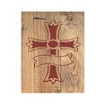 thumbnail image 2 of Cross Banner Jesus Stencil Template Reusable 8.5 x 11 for Painting on Walls, Wood, Etc. By Stencilville, 2 of 2