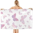 thumbnail image 2 of Butterfly Large Beach Towel - Plush Thick Cotton Pool Towel, Adult Beach Towels, 2 of 16