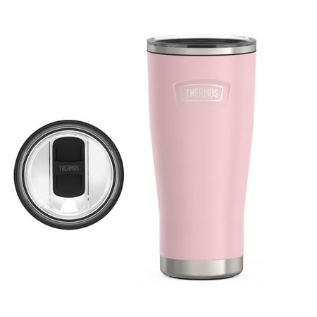 Thermos Stainless Steel Tumbler, w/ Slide Lock Lid, Sunset Pink, 24 oz