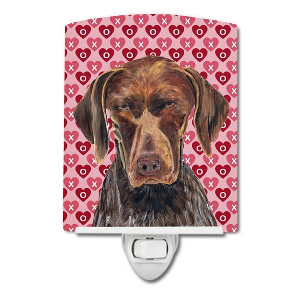 German Shorthaired Pointer Valentine's Ceramic Night Light