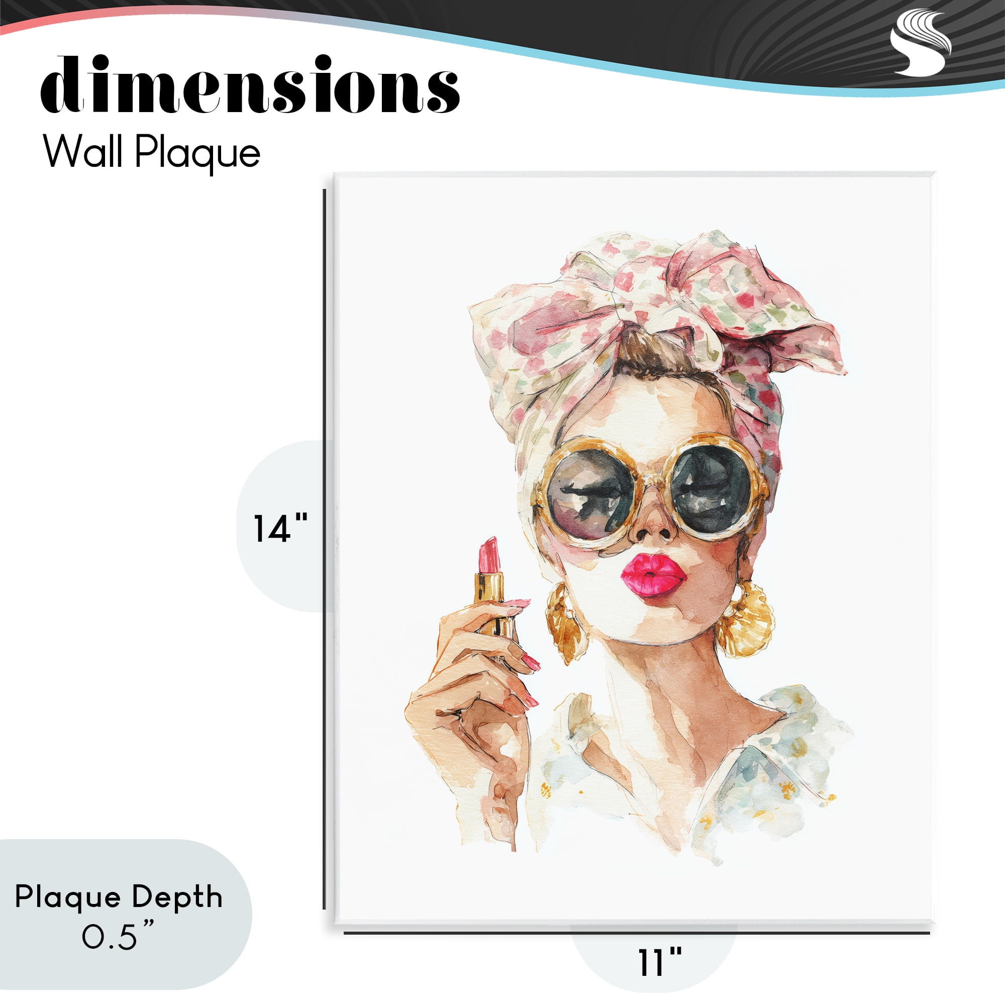 Stupell Industries Feminine Lipstick Spell Wall Plaque Art, design by Svetlana Aleynikova