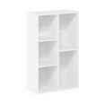 thumbnail image 3 of Furinno Luder 5-Cube No Tool Assembly Open Shelf, White, 3 of 9